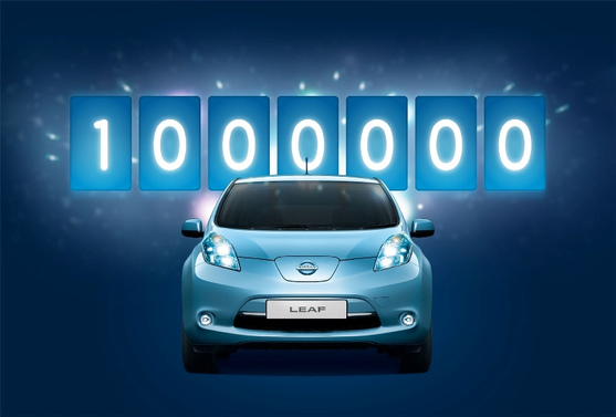 Электрический автомобиль Nissan Leaf покорил планку в 1.000.000 проданных копий
